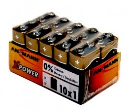 ANSMANN X-POWER 5015711 6LR61 SR10, коробка 10 шт.