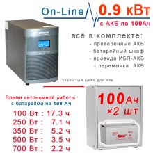 Stark 1000 OnLine + 2х100Ah в боксе. Королевский. Stark 1000 OnLine + 2х100Ah в боксе. Королевский.