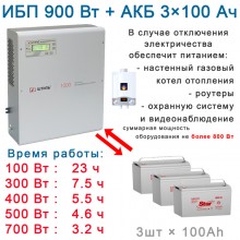Штиль SW1000L + 3х100Ач Штиль SW1000L + 3х100Ач