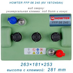 HOWTER FFP 06 240 (6V 197/240Ah)