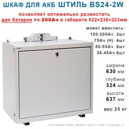 Батарейный шкаф BS-24-2W