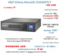 Eltena Monolith E 3000RTLT