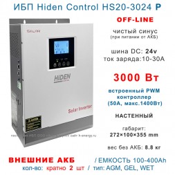 Hiden Control HS20-3024P (24в, 3000Вт)